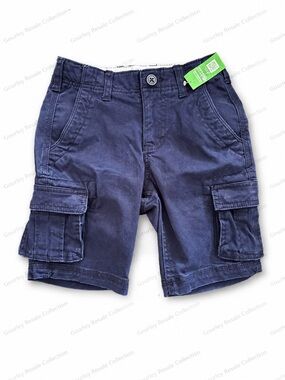 Gap Kids Boys Navy Blue Cargo Shorts Size 5 New With Tags